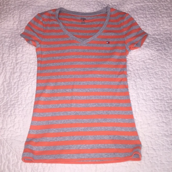 tommy hilfiger pink t shirt womens